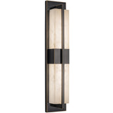 Briana Alabaster Bath and Vanity Light Black By Artcraft Side View1