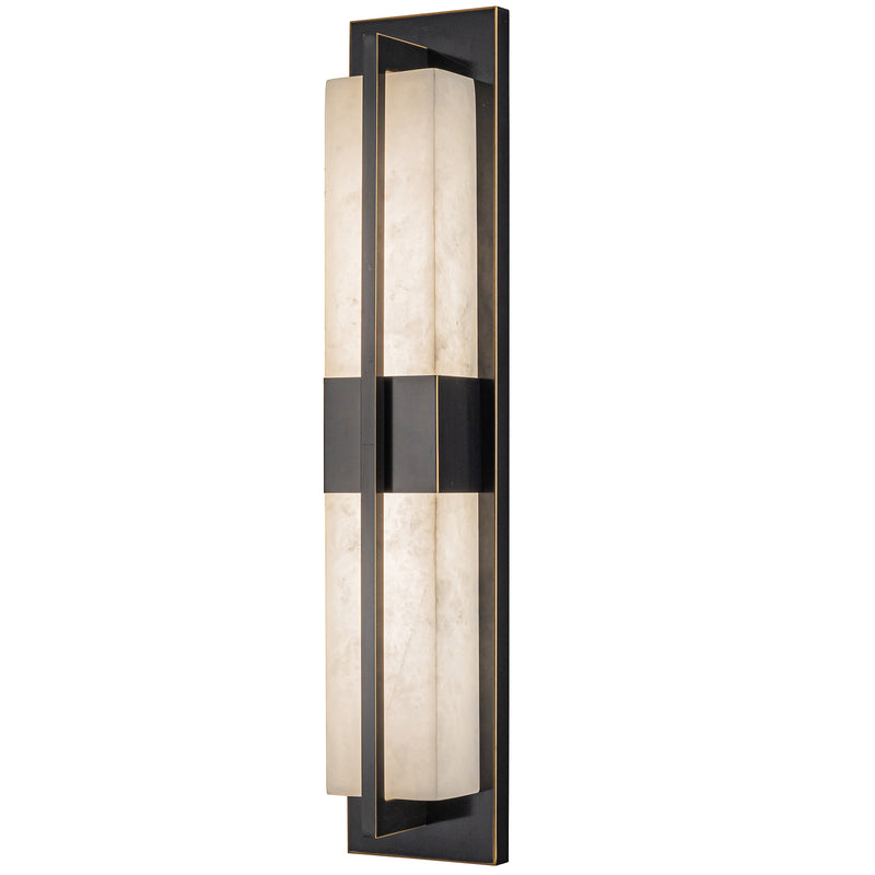 Briana Alabaster Bath and Vanity Light Bronze By Artcraft