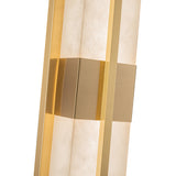 Briana Alabaster Bath and Vanity Light Brushed Brass By Artcraft Detailed View1