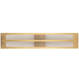 Briana Alabaster Bath and Vanity Light Brushed Brass By Artcraft Detailed View