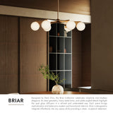 Brushed Gold Briar Chandelier by Kuzco Lighting Details