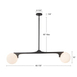 Black Briar Linear Pendant by Kuzco Lighting Dimensions