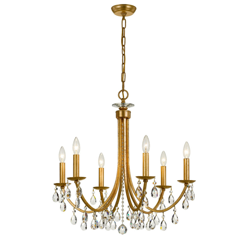Bridgehampton Chandelier 26'' Antique Gold