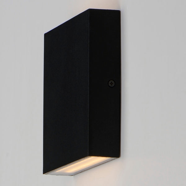 Brik Outdoor Wall Sconce Small Black By ET2 Side View