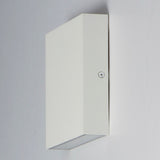 Brik Outdoor Wall Sconce Small White By ET2 Side View