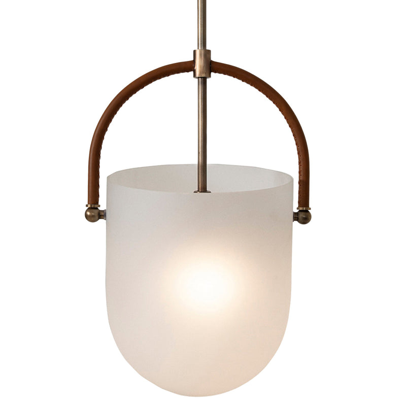 Brillio Pendant Light Plated Matte Antique Brass By Renwil Main View 1