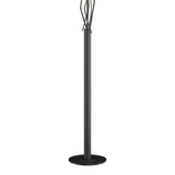 Brindille Floor Lamp in Black, Flax Shade by Hubbardton Forge