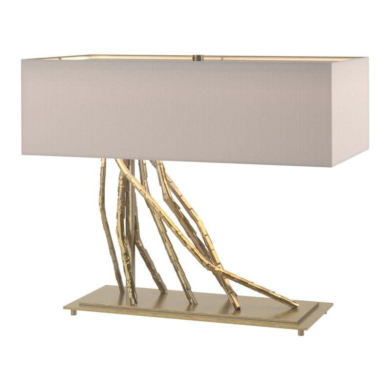 Brindille Table Lamp - Flax Modern Brass-Hubbardton Forge