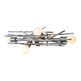 Brindille Wall/Ceiling Light, shown in Sterling, by Hubbardton Forge