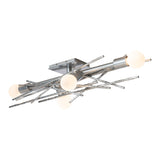 Brindille Wall/Ceiling Light, shown in Sterling, by Hubbardton Forge