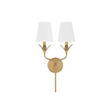 Broche 2-Light Sconce 12'' Antique Gold