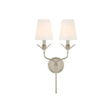 Broche 2-Light Sconce 12'' Antique Silver