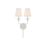 Broche 2-Light Sconce 12'' Matte White