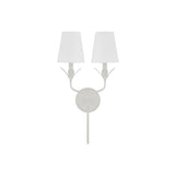 Broche 2-Light Sconce 12'' Matte White
