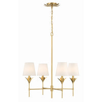 Broche Candelabra Chandelier 28'' Antique Gold