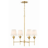 Broche Candelabra Chandelier 28'' Antique Gold