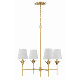 Broche Candelabra Chandelier 28'' Antique Gold