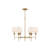 Broche Candelabra Chandelier 32'' Antique Gold