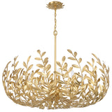 Broche Chandelier Medium Antique Gold By Crystorama - Front View