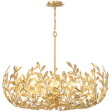 Broche Chandelier Medium Antique Gold By Crystorama - With Light