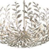 Broche Chandelier Medium Antique Silver By Crystorama - Detailed View
