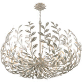 Broche Chandelier Medium Antique Silver By Crystorama - Down View