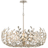 Broche Chandelier Medium Antique Silver By Crystorama - With Light