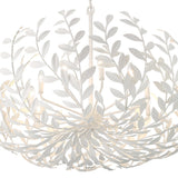 Broche Chandelier Medium Matte White By Crystorama - Down View