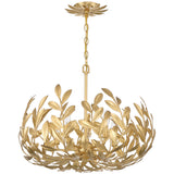 Broche Chandelier Small Antique Gold By Crystorama - Front View
