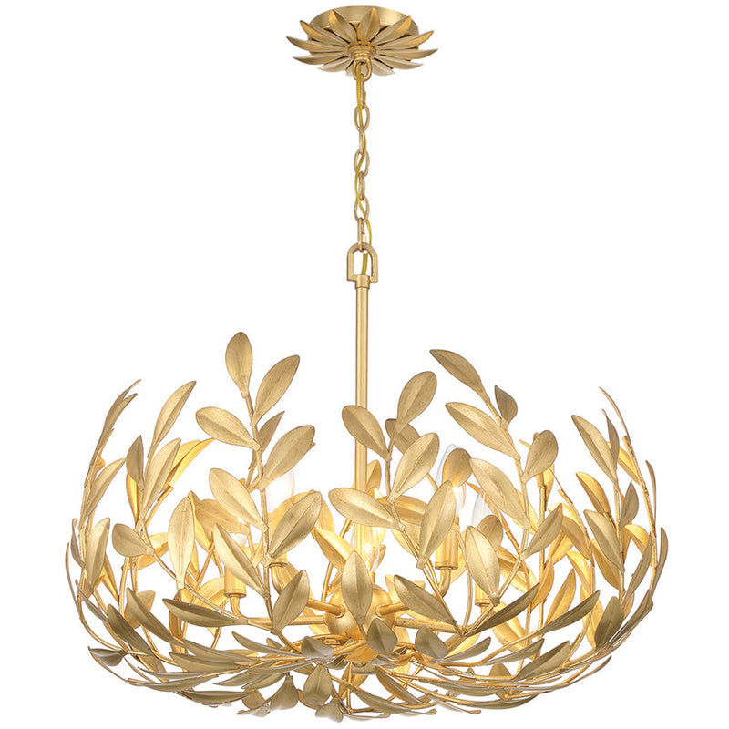 Broche Chandelier Small Antique Gold By Crystorama