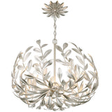 Broche Chandelier Small Antique Silver By Crystorama - Down View