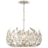 Broche Chandelier Small Antique Silver By Crystorama - With Light