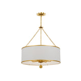 Broche Drum Chandelier 29'' Antique Gold