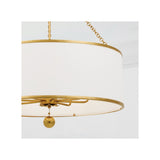 Broche Drum Chandelier 29'' Antique Gold