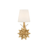 Broche Floral Sconce 6.5'' Antique Gold