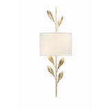 Broche Leaf Sconce 8.5'' Antique Gold