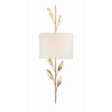 Broche Leaf Sconce 8.5'' Antique Gold