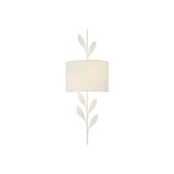 Broche Leaf Sconce 8.5'' Matte White