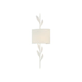 Broche Leaf Sconce 8.5'' Matte White