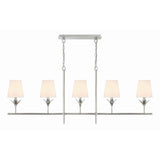 Broche Linear Chandelier 53.5'' Antique Silver