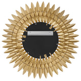 Broche Mirror Medium Antique Gold By Crystorama - Back View