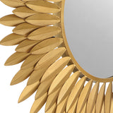 Broche Mirror Medium Antique Gold By Crystorama - Detailed View