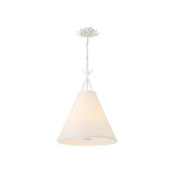 Broche Pendant 18'' Matte White