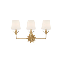 Broche Shaded Bathroom Vanity 25'' Antique Gold