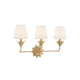 Broche Shaded Bathroom Vanity 25'' Antique Gold