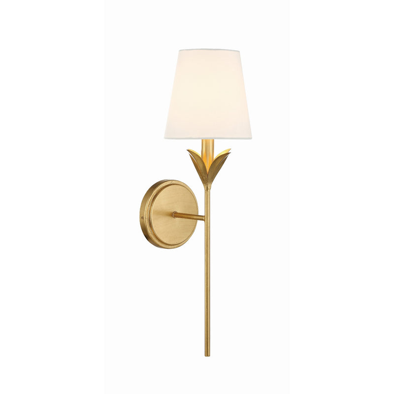 Broche Stem Sconce 6'' Antique Gold