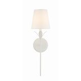 Broche Stem Sconce 6'' Matte White