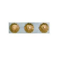 Broche Sunburst Bathroom Vanity 18'' Antique Gold + Antique Silver
