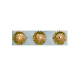 Broche Sunburst Bathroom Vanity 18'' Antique Gold + Antique Silver