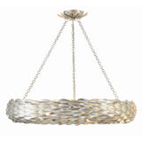 Broche Woven Torus Chandelier 33.5'' Antique Silver